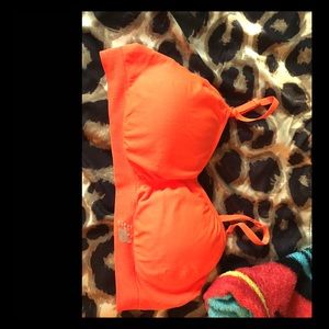 Neon orange bra