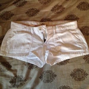 White shorts from Hollister