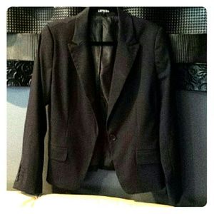Express charcoal gray blazer