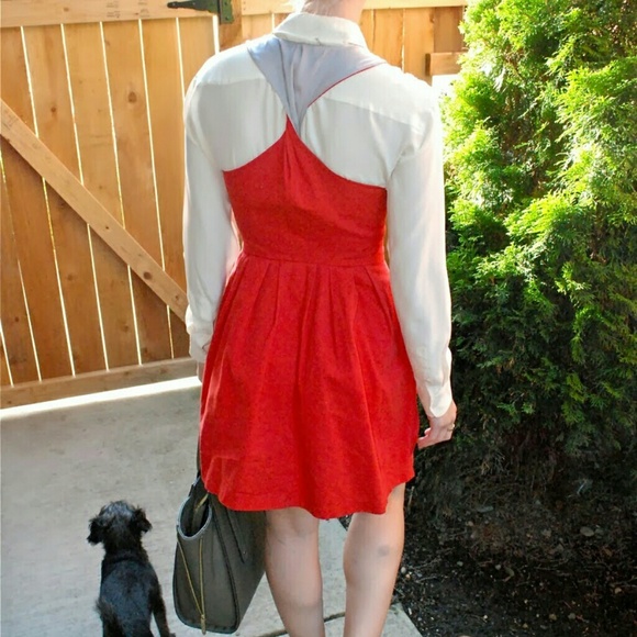 BB Dakota Dresses - BB Dakota Red Sleeveless Fit & Flare Dress BB Dakota Dresses - BB Dakota Red Sleeveless Fit & Flare Dress