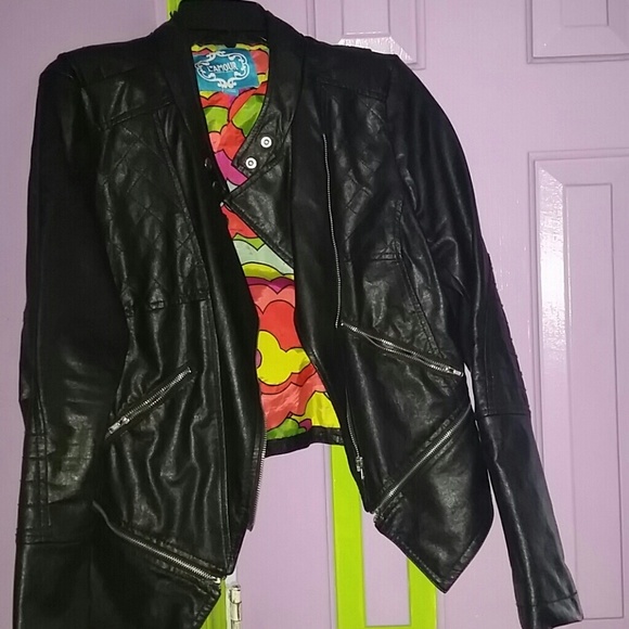 Jackets & Blazers - Leather Moterbike Jacket