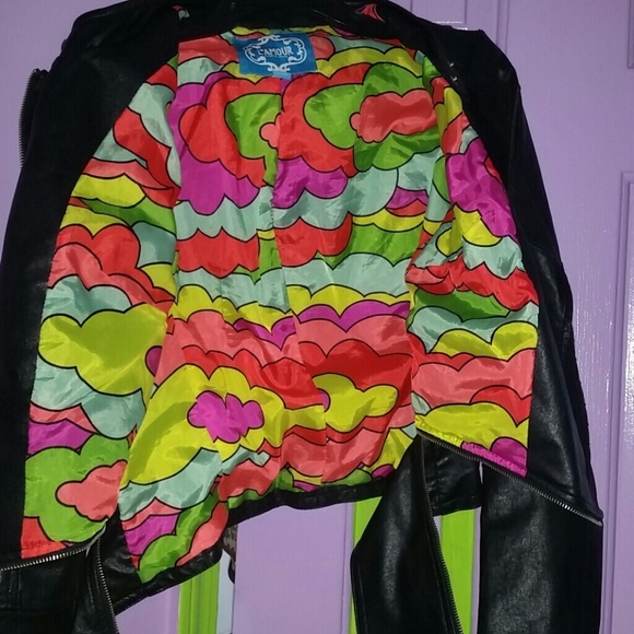 Leather Moterbike Jacket - Picture 3 of 4