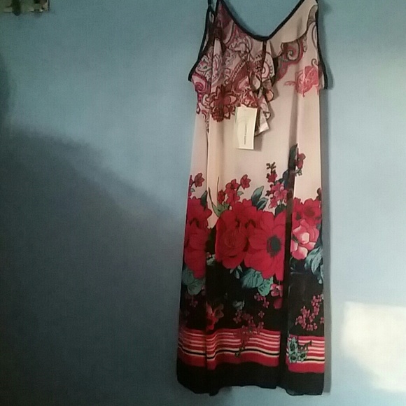 Silk floral dress