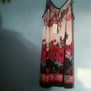Silk floral dress