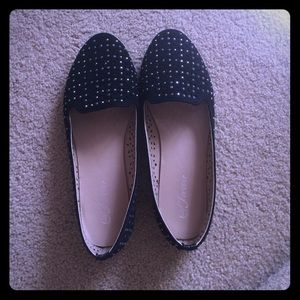 Studded Black Flats