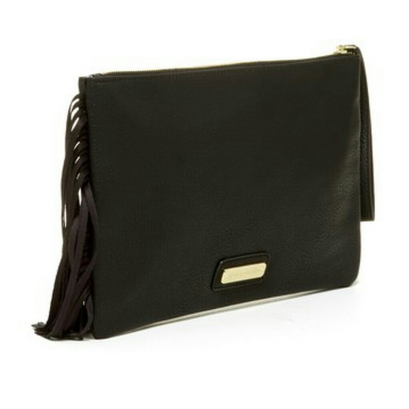 Steve Madden Pyramid Fringe Clutch