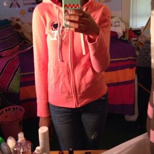 Bright pink jacket