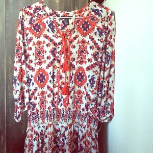 Forever21 Contemporary Aztec Shift Dress