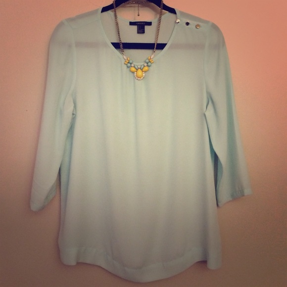 Forever 21 Tops - Mint Dressy Blouse