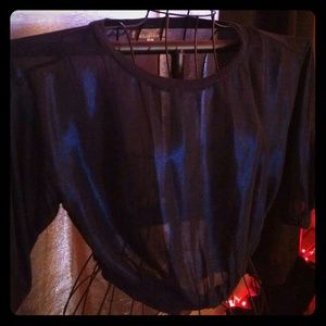 See through waist top