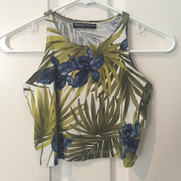 Brandy Melville Tops - Tropical Crop Top