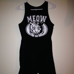 Black meow dress