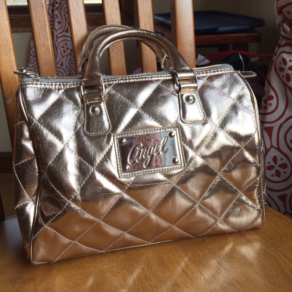 Victoria's Secret Handbags - Victoria's Secret gold quilted speedy
