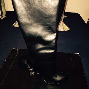 Just fab long studded boot