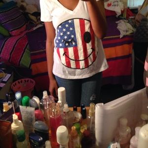 White American flag shirt