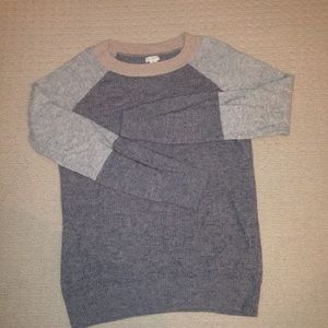 J. Crew Gray Waffle Knit Sweater