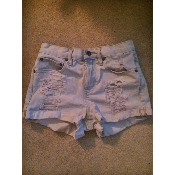 Forever 21 Denim - Extra light high waisted shorts
