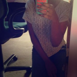 Grey mesh t-shirt
