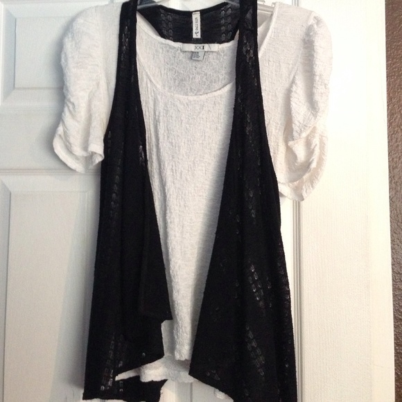 Black casual vest