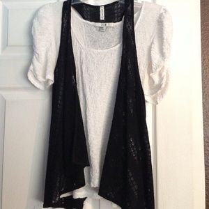 Black casual vest