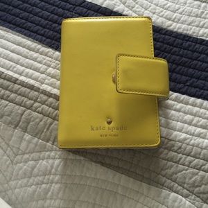 Yellow Kate Spade Leather Planner.