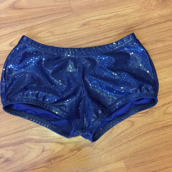 ❌sold❌ Blue sequins cheerleading spanks