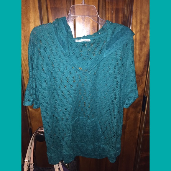 Maurices hooded lace top