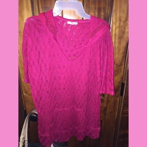 Maurices hooded lace top