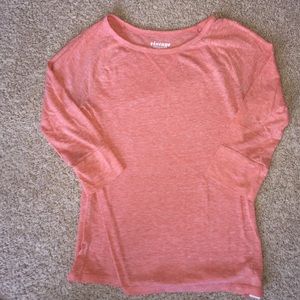 Peach elbow high shirt