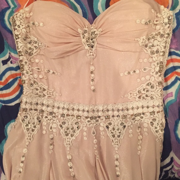 Pale pink evening gown (not the color in last pic)