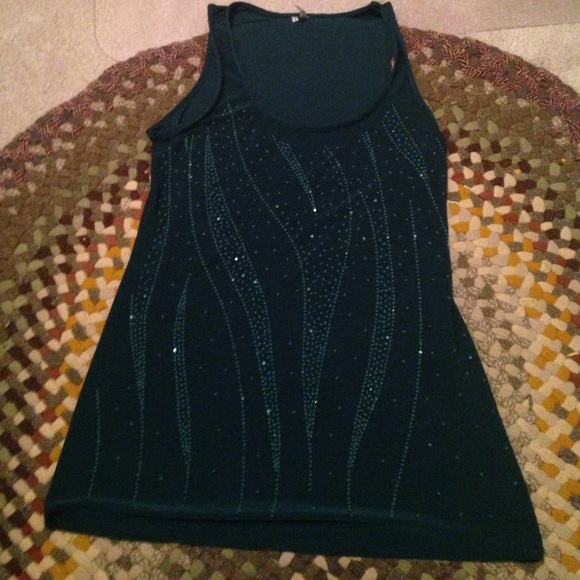 Studio Y Jade Green Tank Top Size S