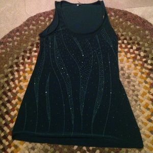 Studio Y Jade Green Tank Top Size S