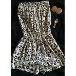 Leopard print romper