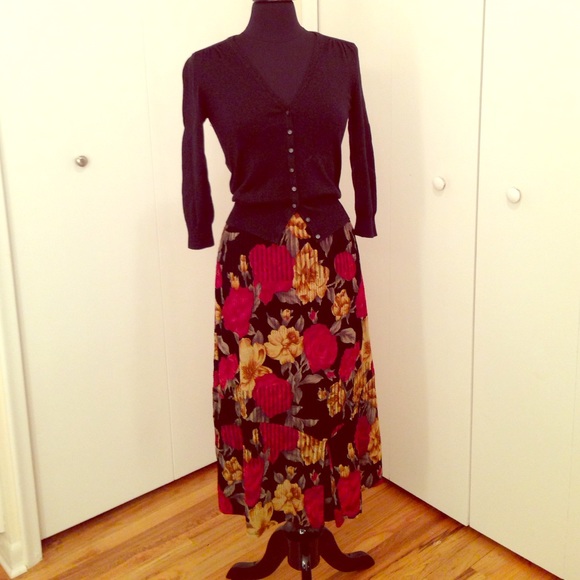 Floral Midi Skirt