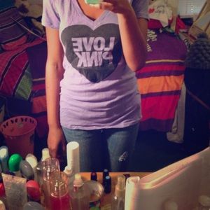Purple love pink shirt