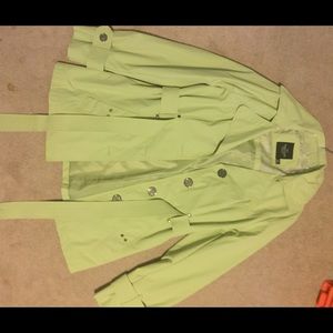 Line green raincoat