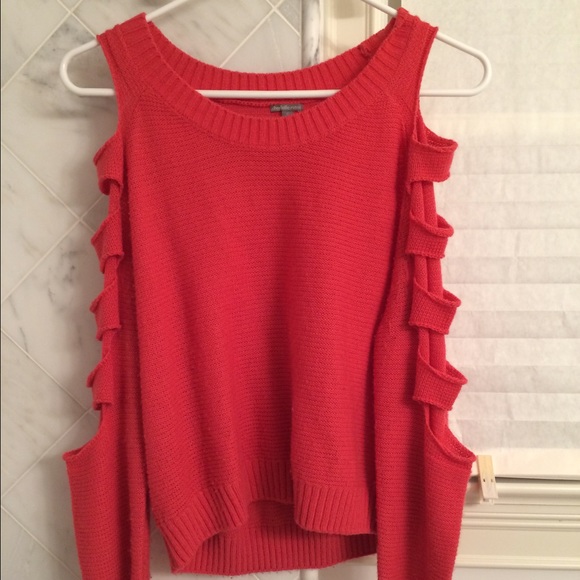 Coral CutOut Sweater - Picture 1 of 3