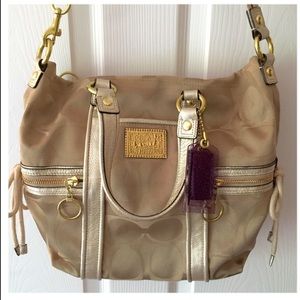 Gold COACH (Poppy) purse