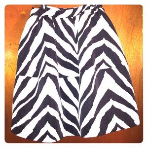 Express Zebra print skirt