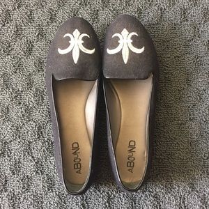 Black & Silver Flats