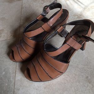 INC brown heels