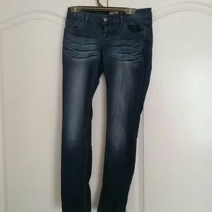 Blue jeans with faded look