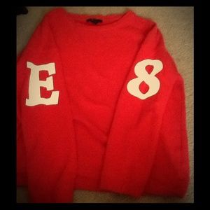 Red E8 sweatshirt