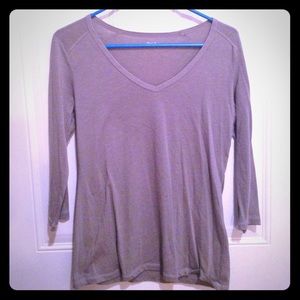 Gray 3/4 length Top - Size Medium