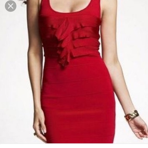 Express bandage ruffle dress ❤