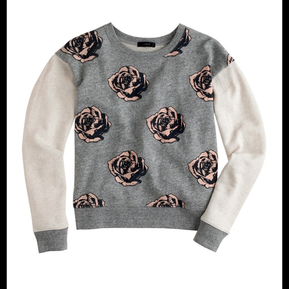 J.Crew Pop Art Flowers Sweatshirt