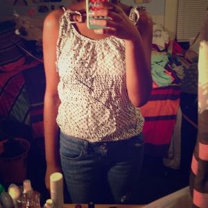 White Aztec print shirt