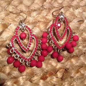 Pink Moroccan Dangle Earrings