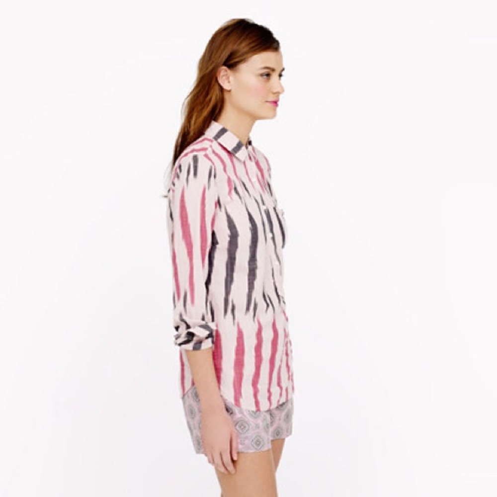 J. Crew Ikat Blouse - Picture 2 of 6