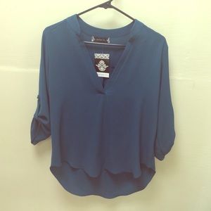 Dark teal blouse